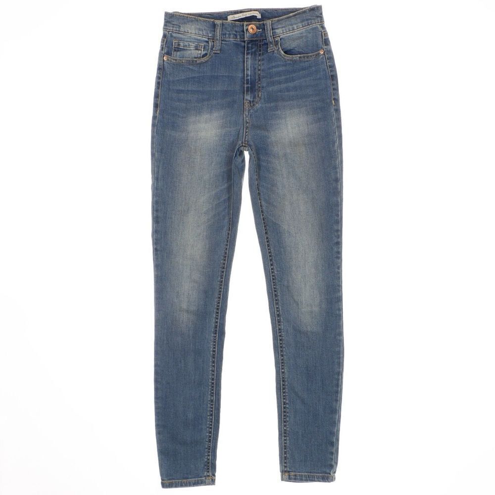 American Rag High Rise Skinny Jeans Size 5 Juniors Blue Stretch Measures 25x27.5
